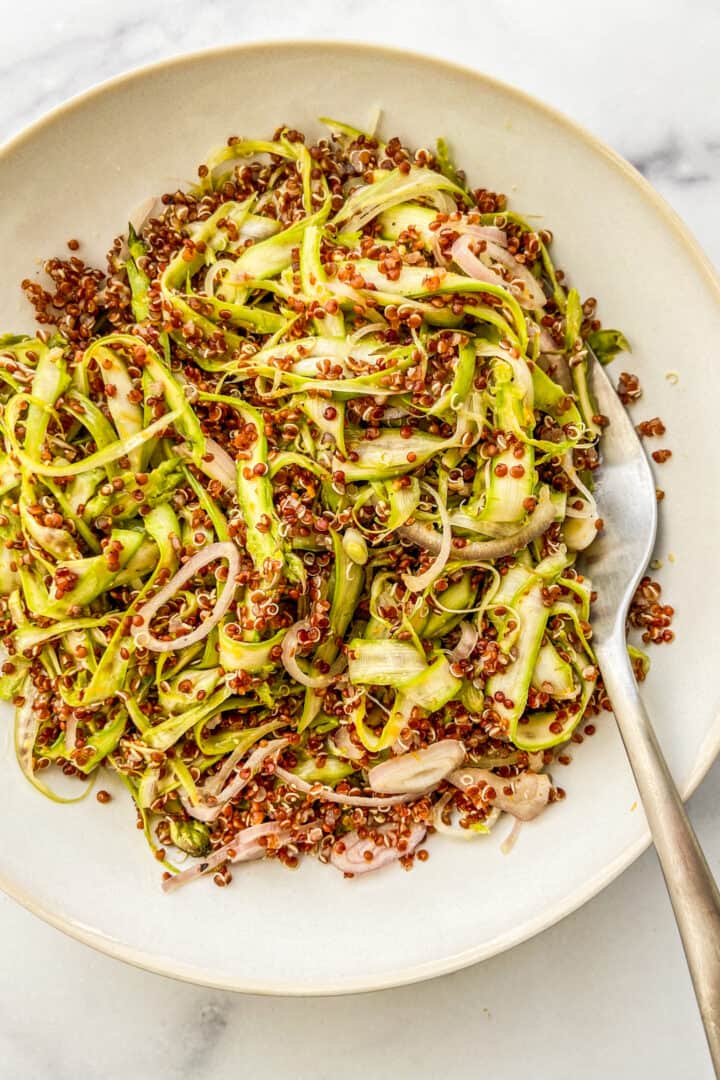Shaved Asparagus Salad with Quinoa This Healthy Table