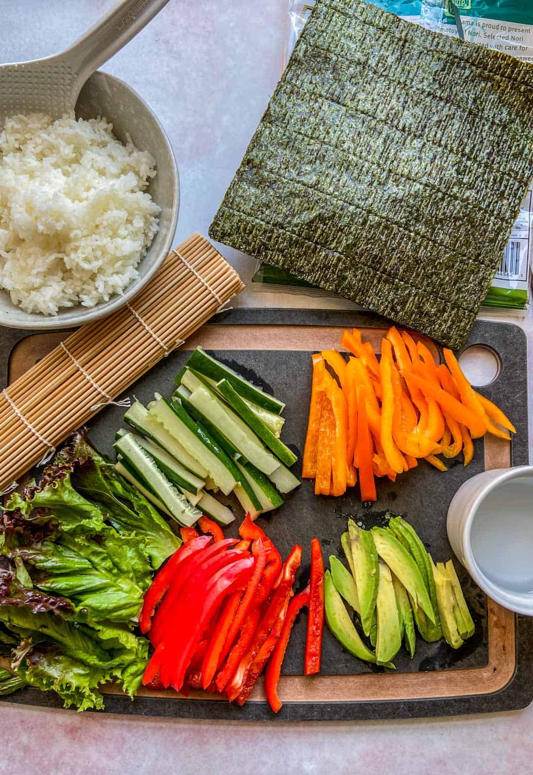 Easy Vegetable Sushi Recipe - This Healthy Table