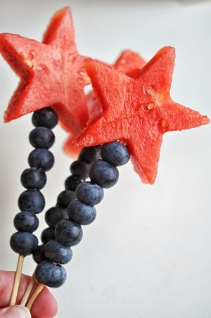 Watermelon Blueberry Sparklers - This Healthy Table