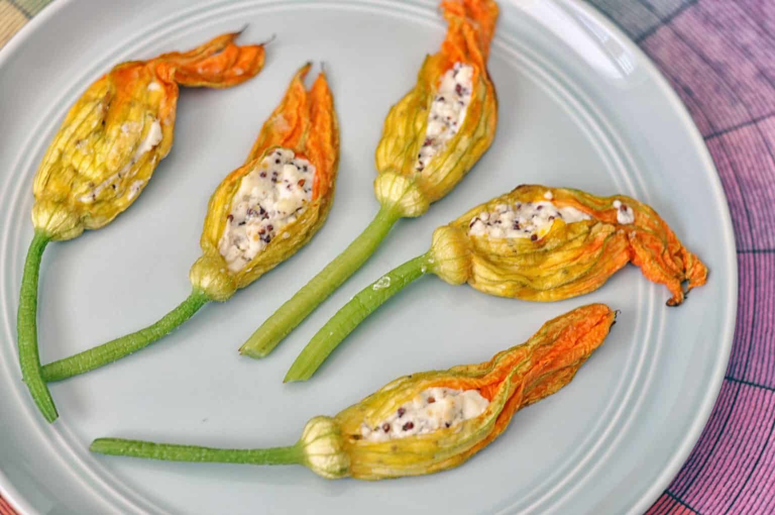 Stuffed Squash Blossoms Recipe This Healthy Table