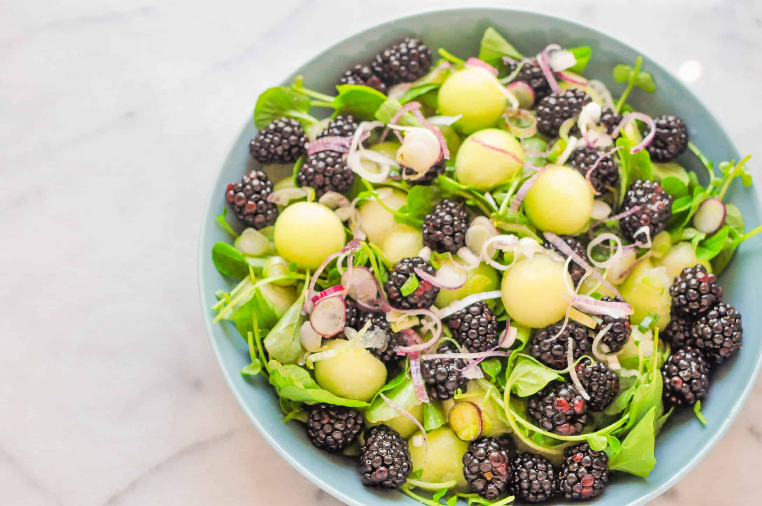 Honeydew Melon & Blackberry Salad This Healthy Table