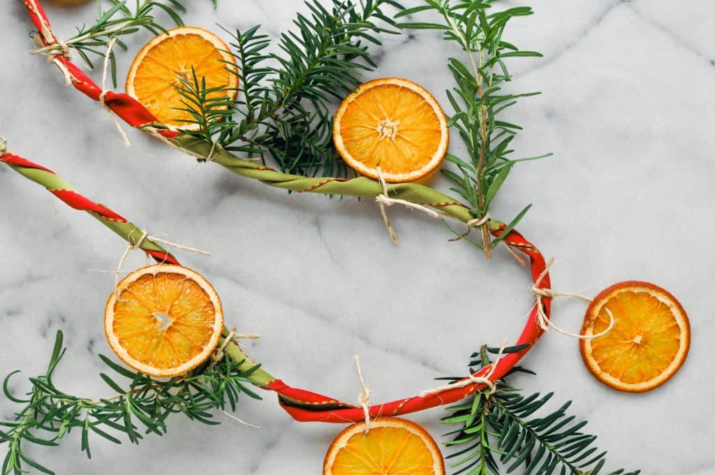 citrus rosemary garland