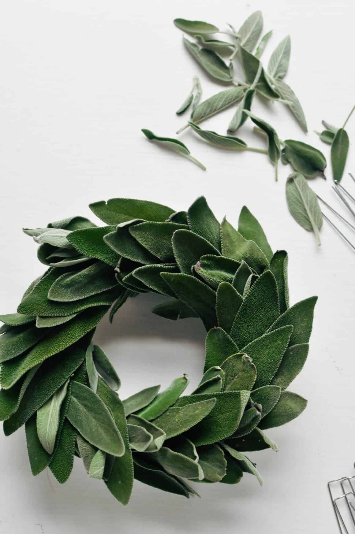 DIY Sage Wreath This Healthy Table