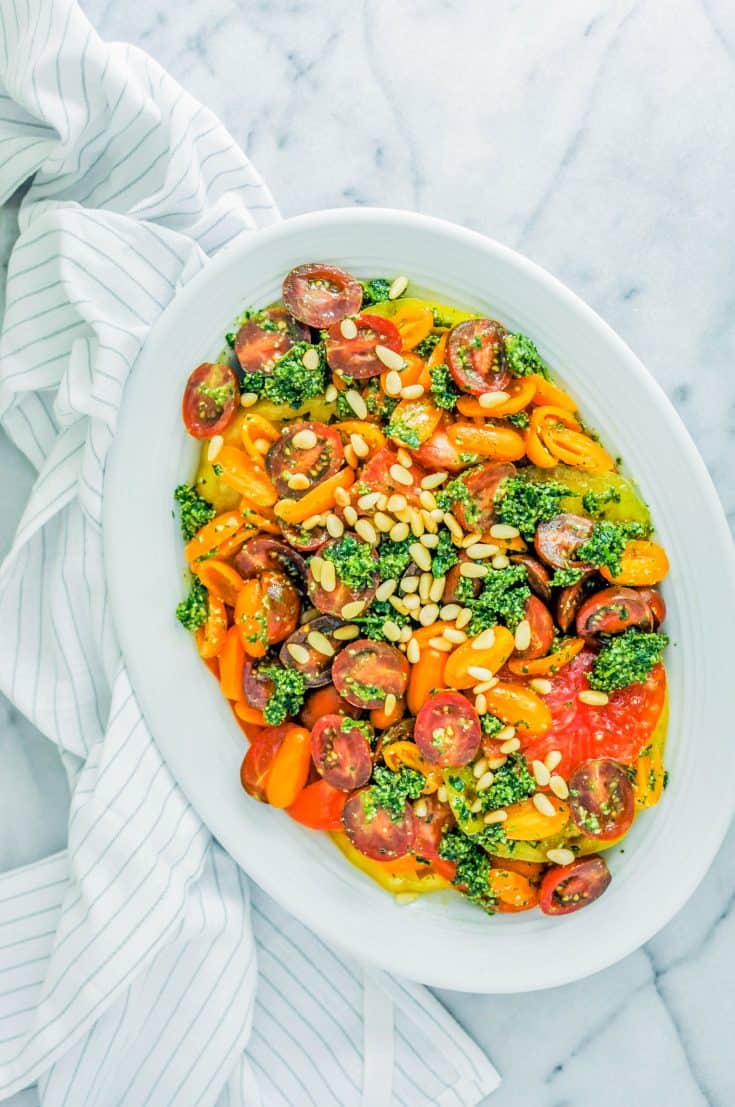 Easy Tomato Salad with Tarragon Pesto This Healthy Table