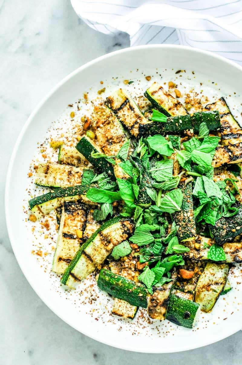 Grilled Zucchini with Yogurt, Dukkah, & Sumac This Healthy Table