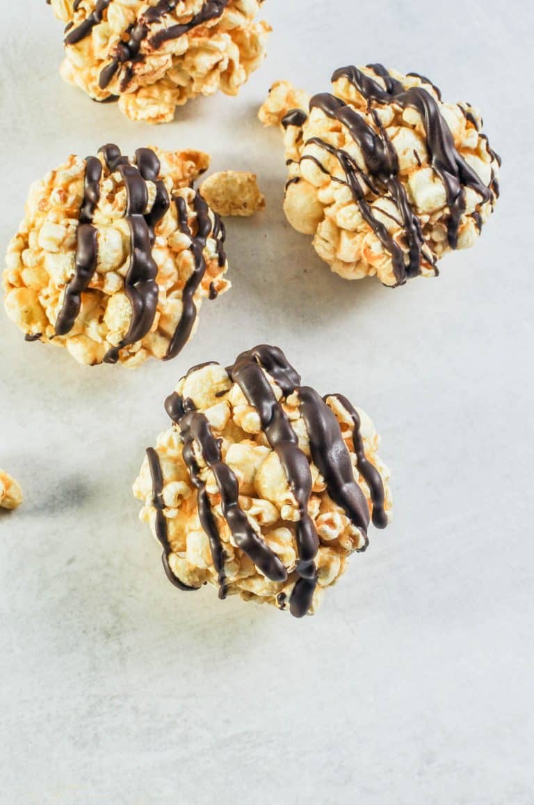 Healthy Dark Chocolate Popcorn Balls This Healthy Table