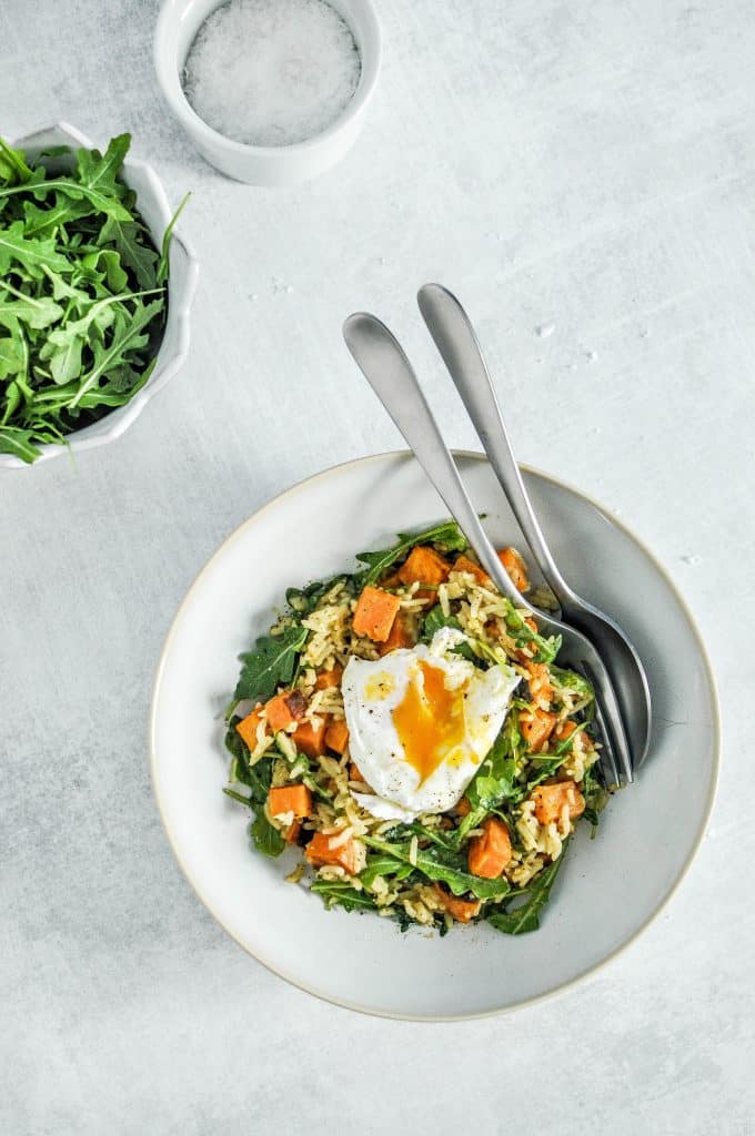 green curry sweet potato bowl