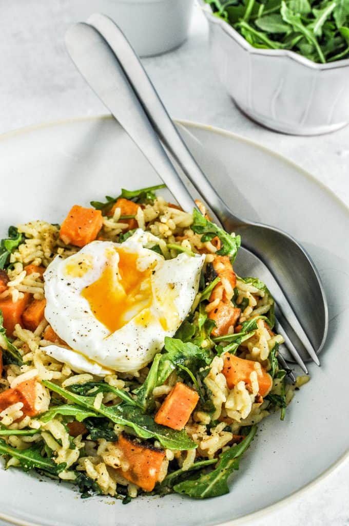 green curry sweet potato bowl