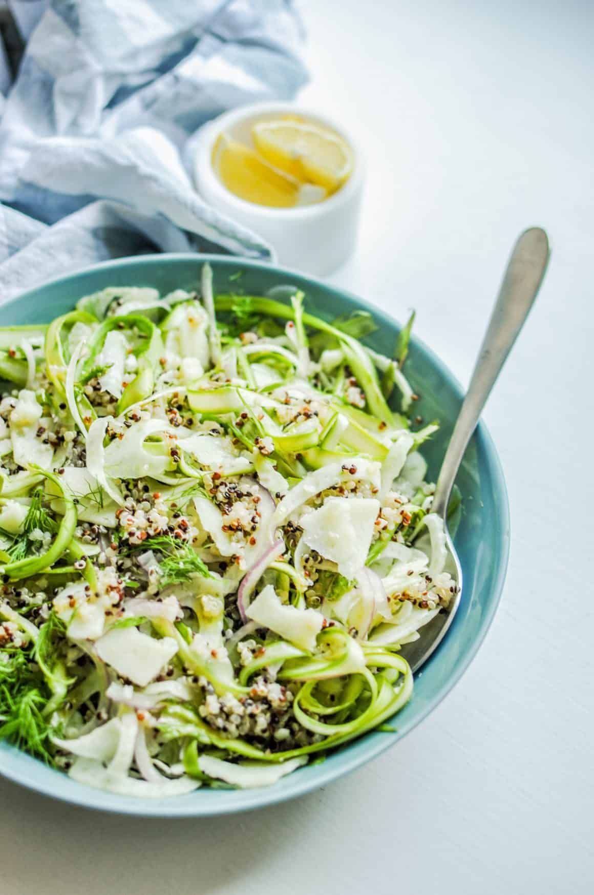 Shaved Fennel and Asparagus Quinoa Salad This Healthy Table