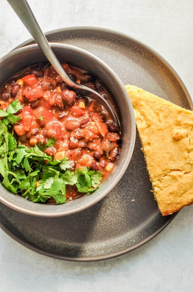 stovetop black bean chili