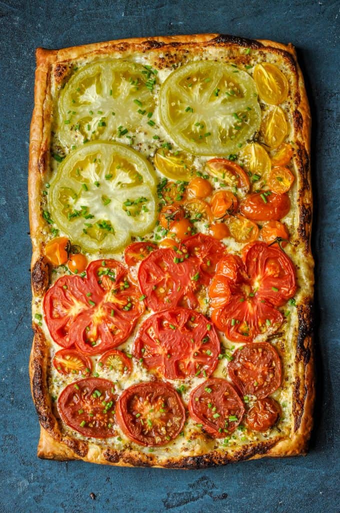 Fresh tomato tart