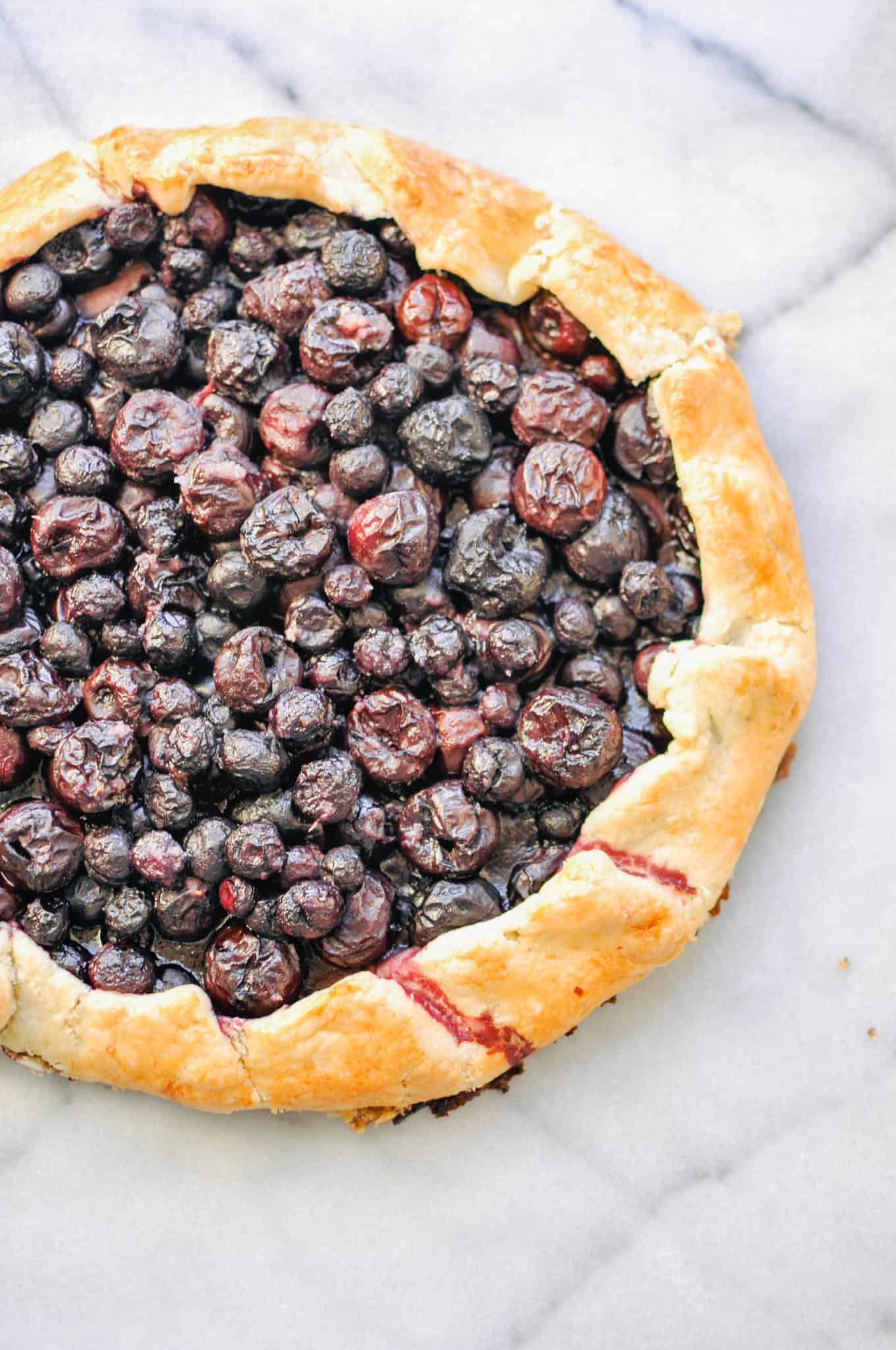 Cherry and Blueberry Galette This Healthy Table