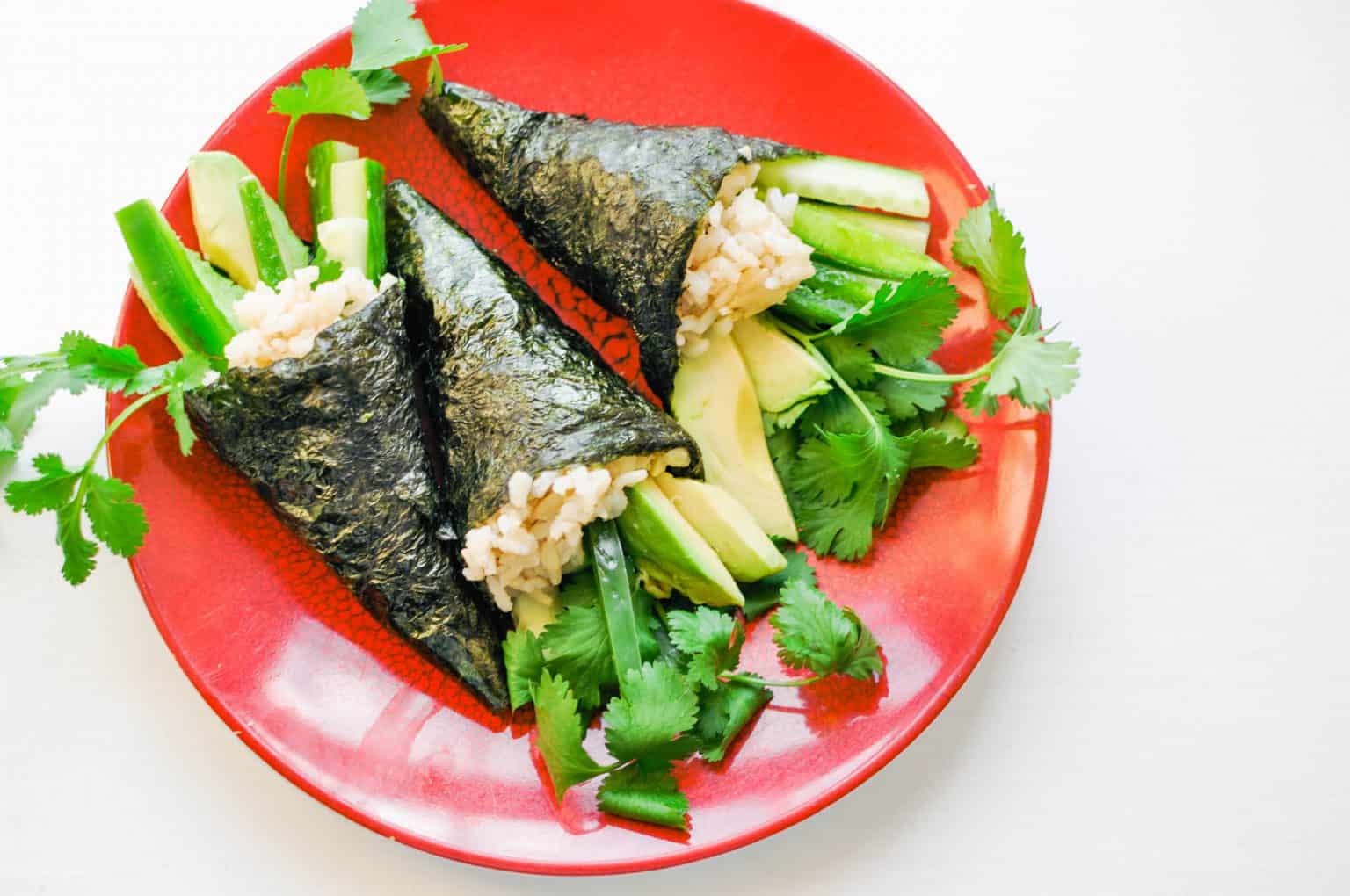 Hand Rolled Vegan Sushi (Temaki) This Healthy Table