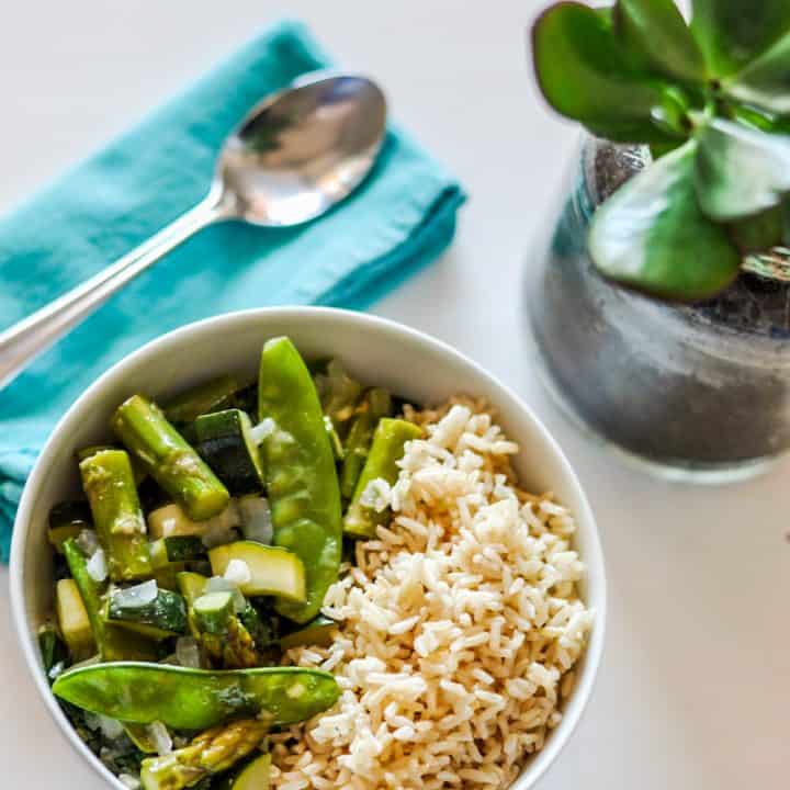 thai green curry with veggies