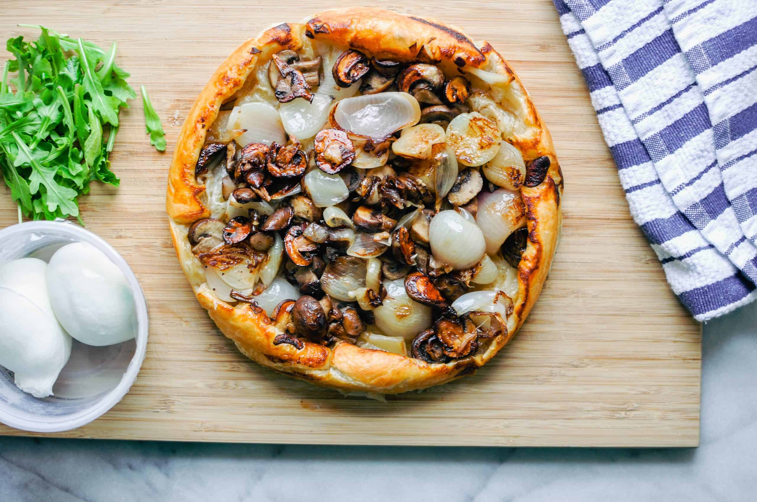 Shallot & Mushroom Savory Tarte Tatin This Healthy Table