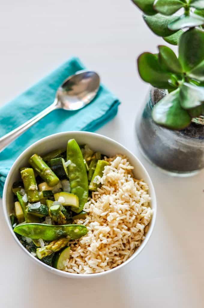 thai green curry with veggies