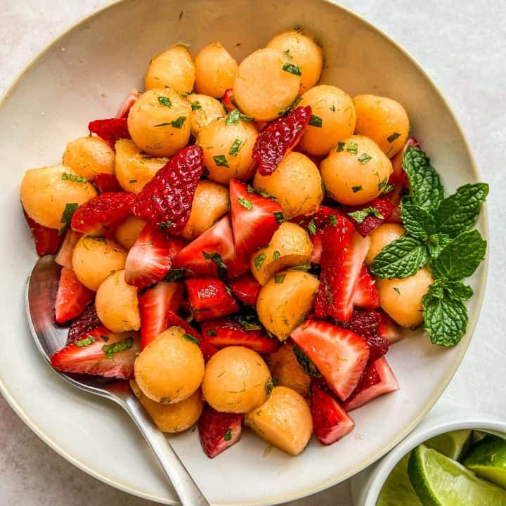 Strawberry Cantaloupe Salad