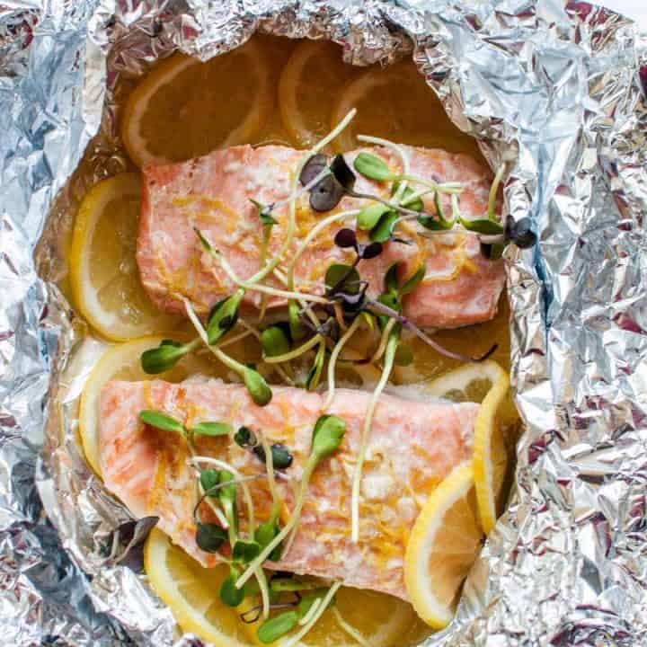 Baked Salmon with Lemon