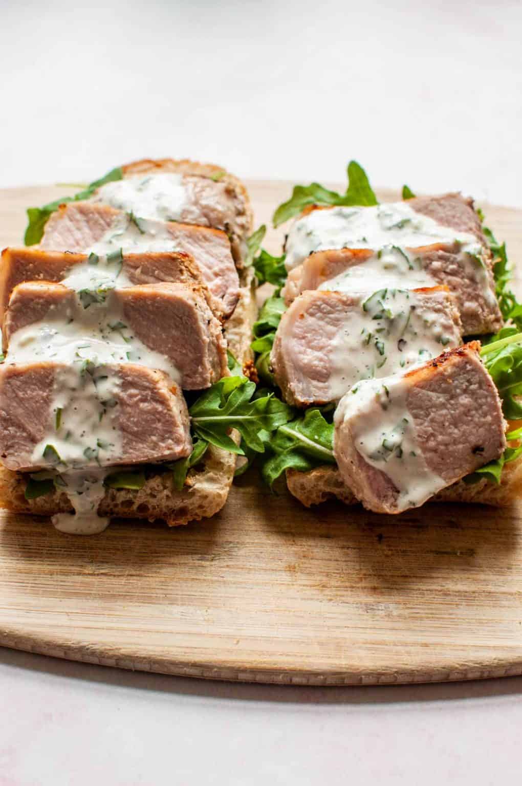 Pork Chop Sandwich this healthy table