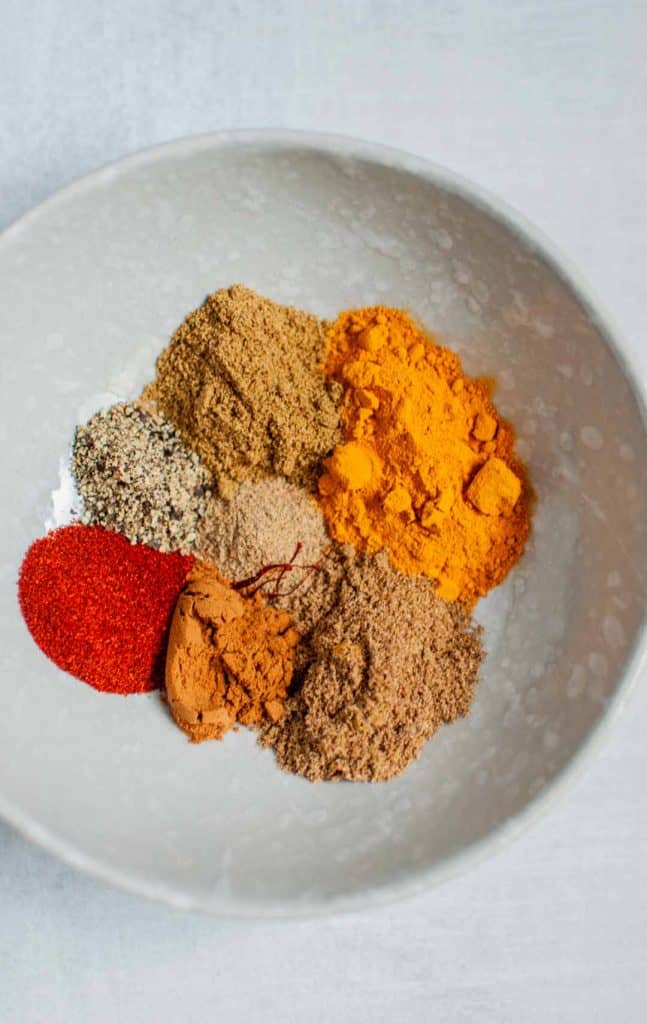 curry powder spices in a bowl