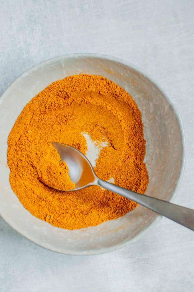 curry powder spices blended together in a bowl