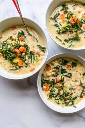 Tuscan White Bean Soup - This Healthy Table