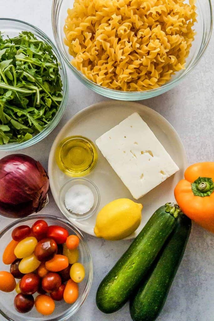 veggie pasta ingredients