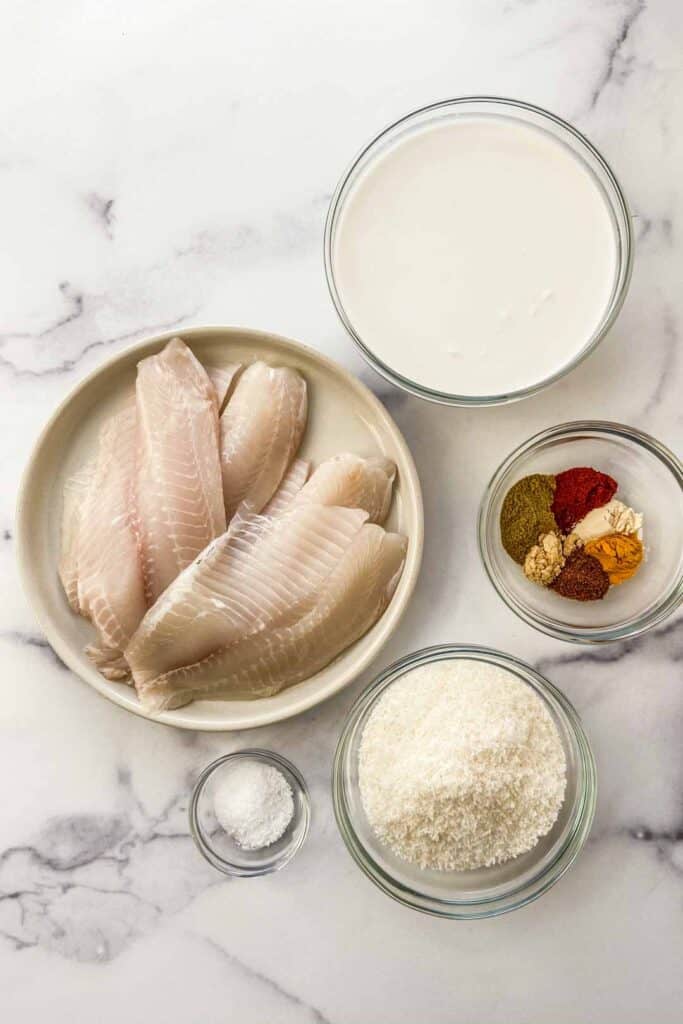 coconut tilapia ingredients