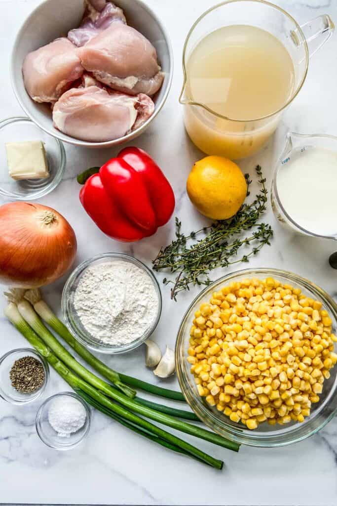 chicken corn chowder ingredients