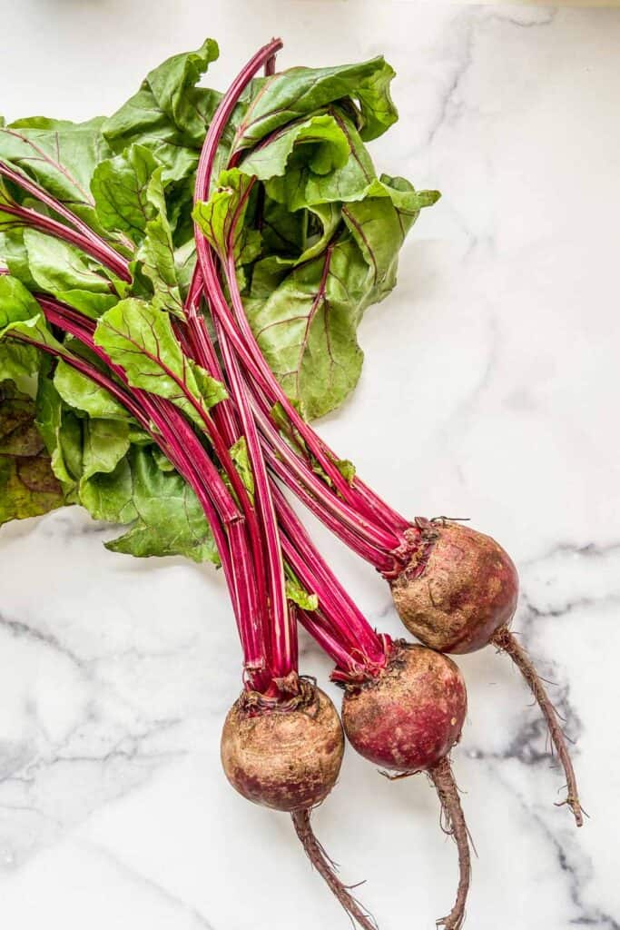 beets with their greens