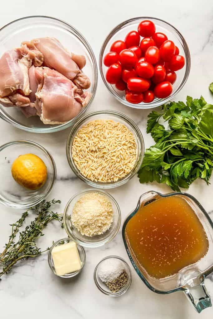 lemon chicken with orzo ingredients