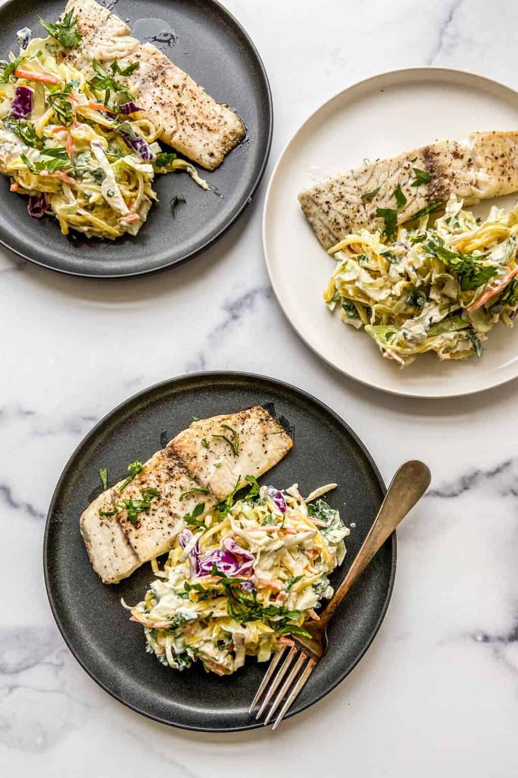 Barramundi with Mango Slaw This Healthy Table