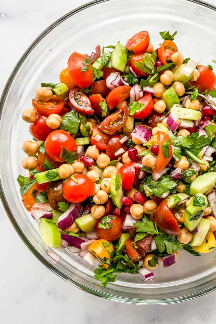 Chopped Middle Eastern Salad - This Healthy Table