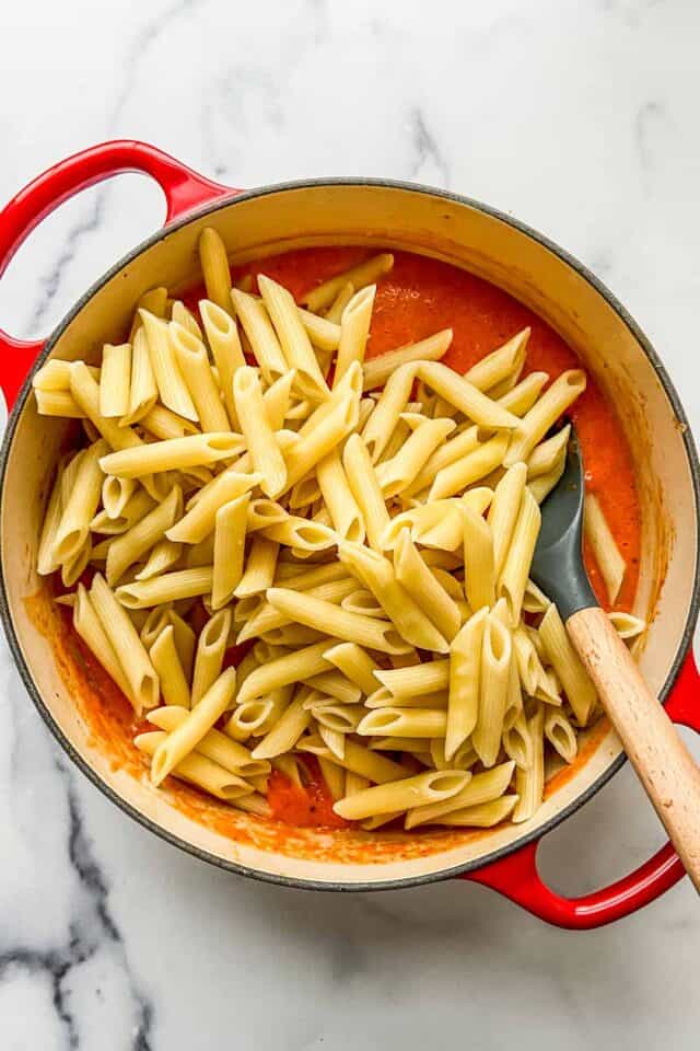 Roasted Red Pepper Pasta - This Healthy Table