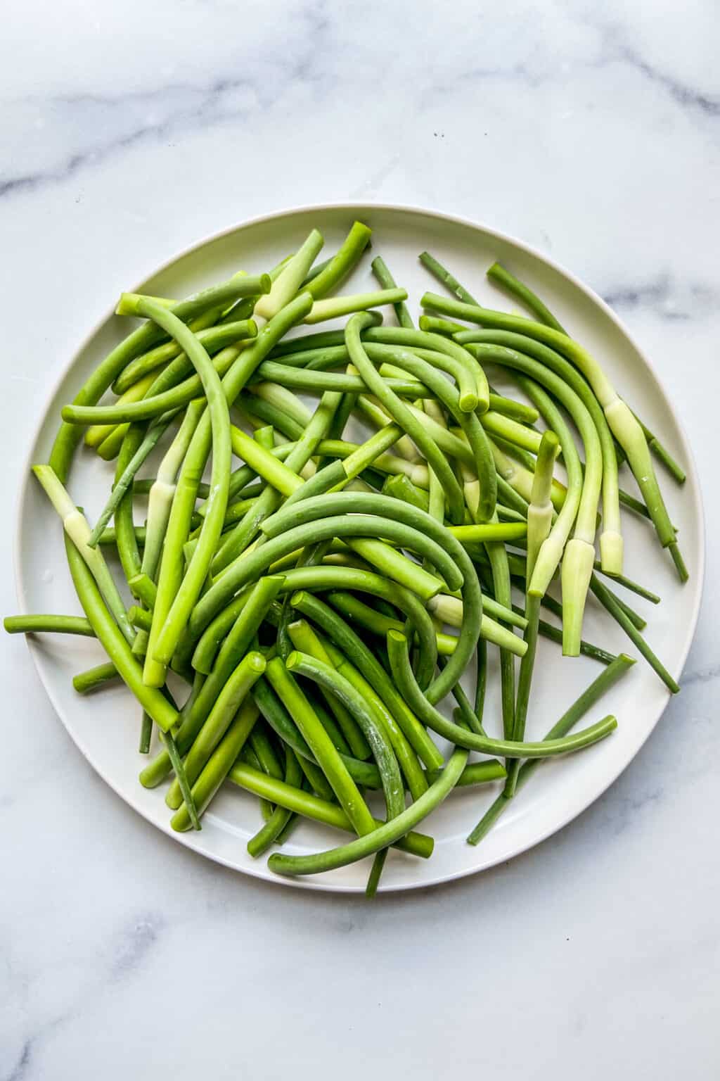 Sautéed Garlic Scapes This Healthy Table