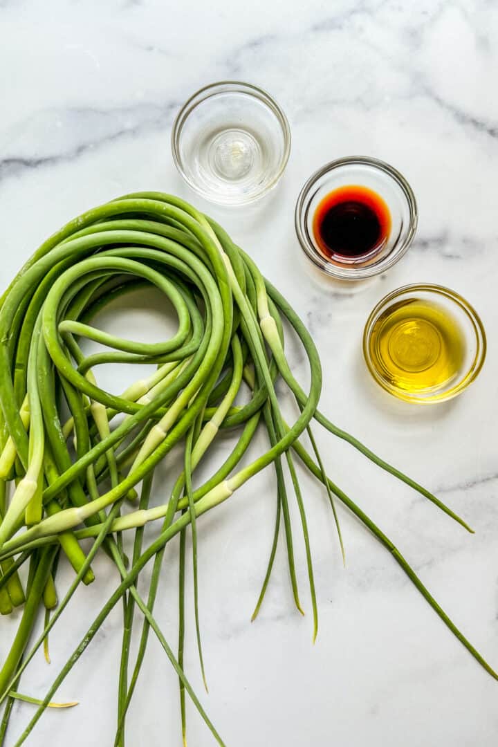 Sautéed Garlic Scapes This Healthy Table