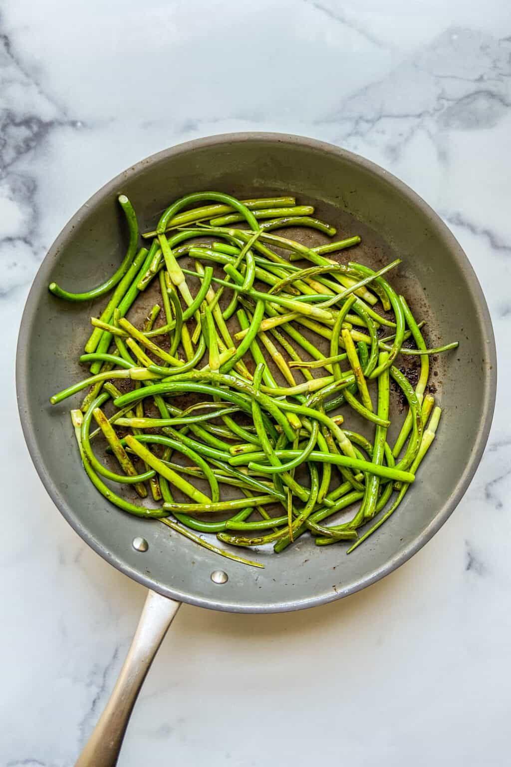 Sautéed Garlic Scapes This Healthy Table