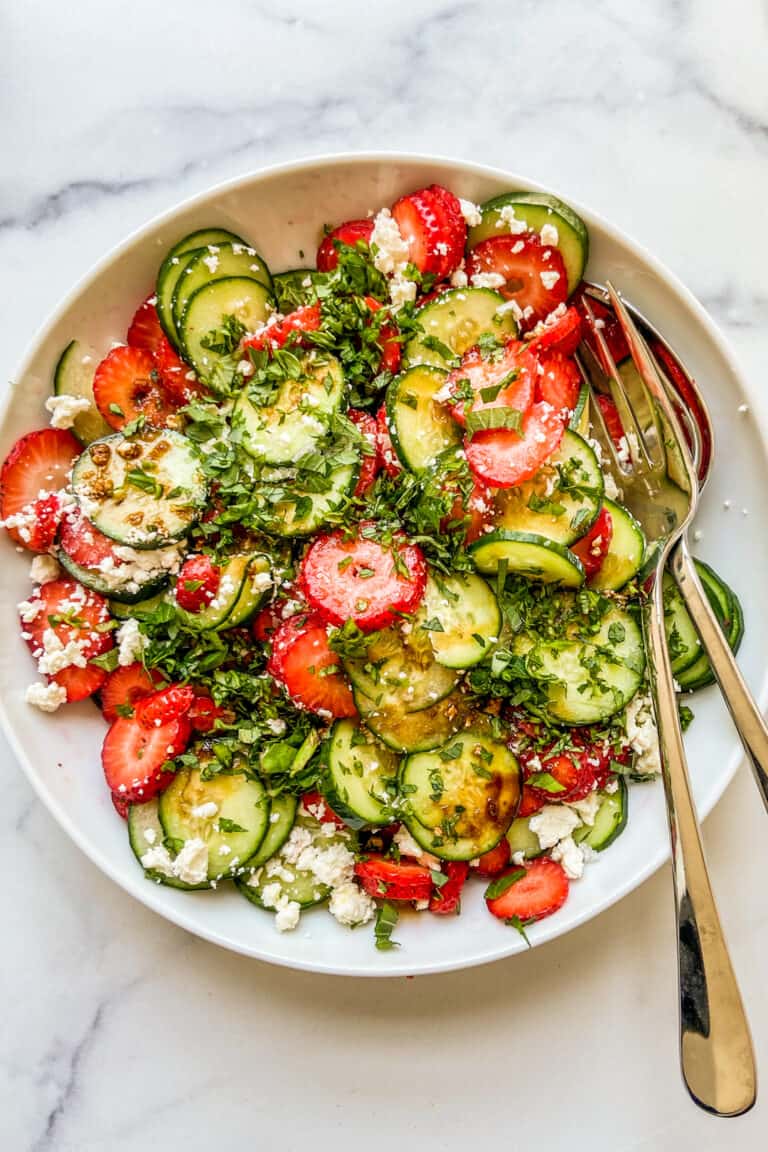 Strawberry Cucumber Salad - This Healthy Table