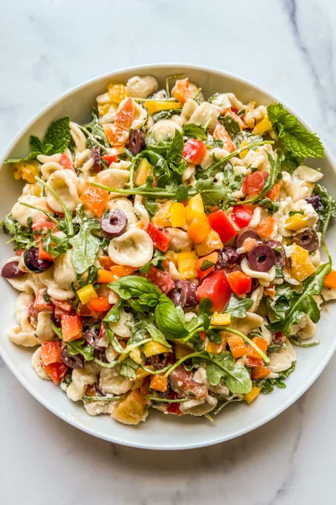 Mediterranean Pasta Salad - This Healthy Table