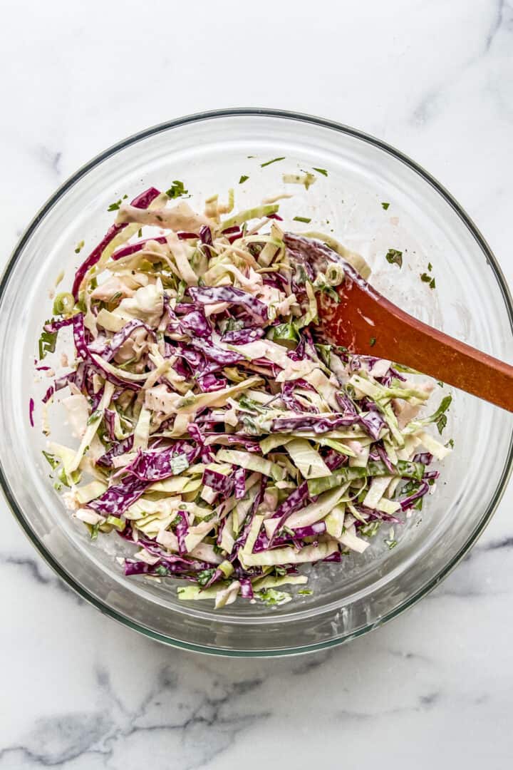 Slaw for Fish Tacos - This Healthy Table