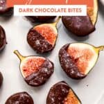 Dark chocolate figs pin graphic.