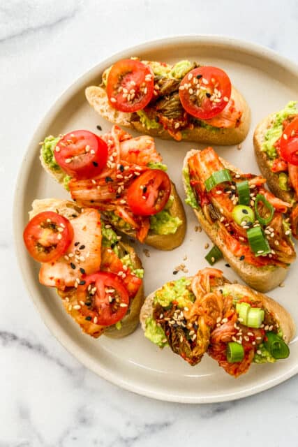 Kimchi Avocado Toast - This Healthy Table