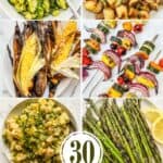 Vegetable side dish pin graphic.