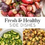 Vegetable side dish pin graphic.
