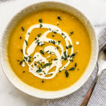 Roasted Acorn Squash Soup - This Healthy Table