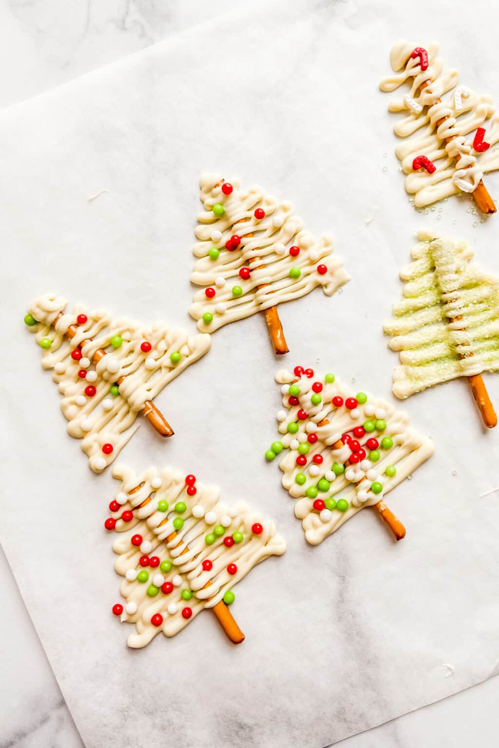 White Chocolate Christmas Trees This Healthy Table