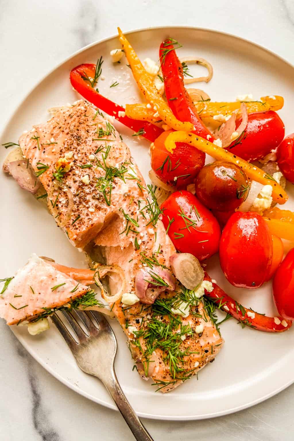 Mediterranean Salmon Recipe - This Healthy Table