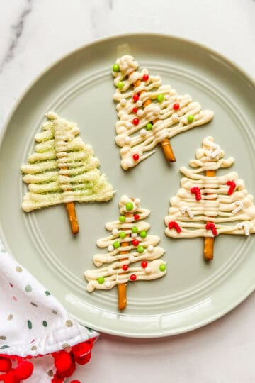 White Chocolate Christmas Trees - This Healthy Table