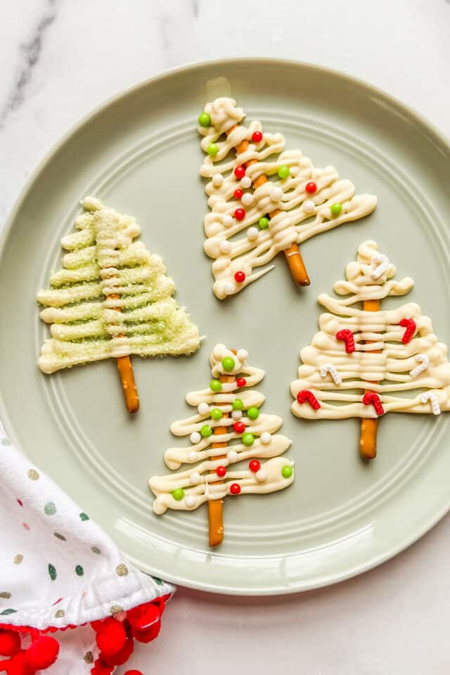 White Chocolate Christmas Trees This Healthy Table