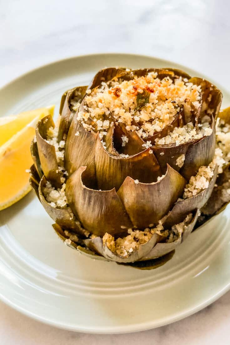 Baked Stuffed Artichokes - This Healthy Table